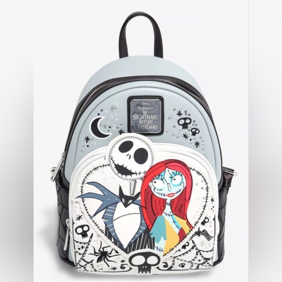 Loungefly Handbags - Loungefly Nightmare Before Christmas Jack and Sally Mini Backpack